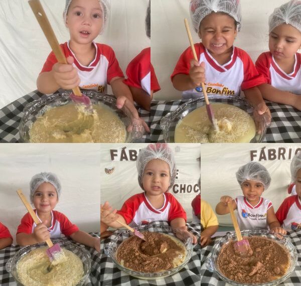 Fábrica de Chocolate na Educação Infantil- tarde